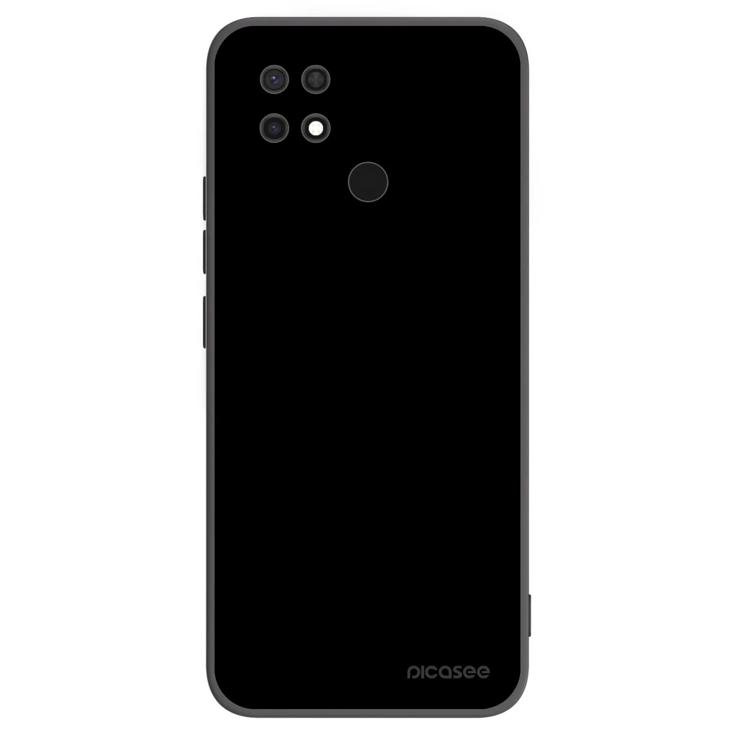 Picasee silikonowe czarne etui na Xiaomi Redmi 10C - Black Bliss