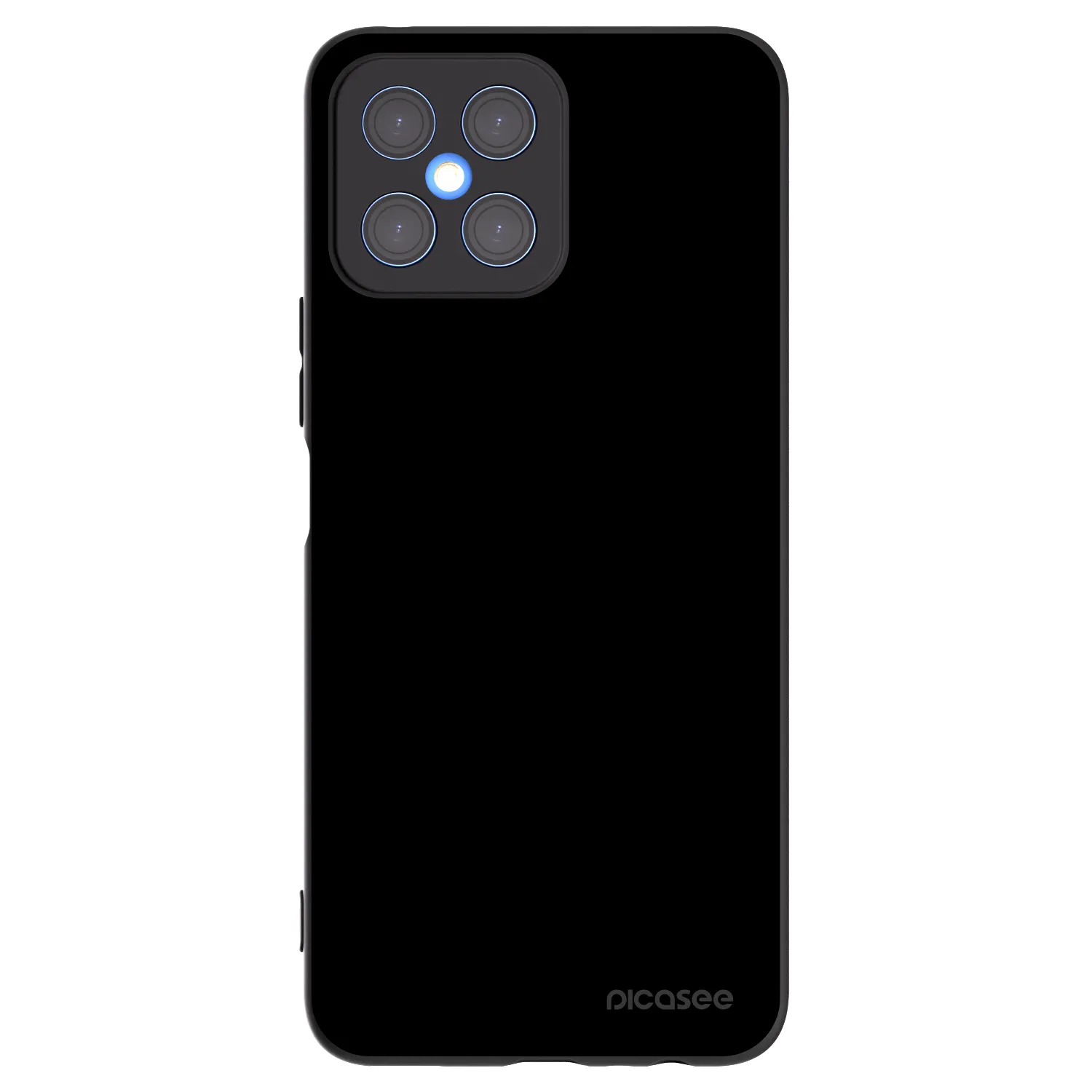 Picasee silikonowe czarne etui na Honor X8 4G - Black Bliss
