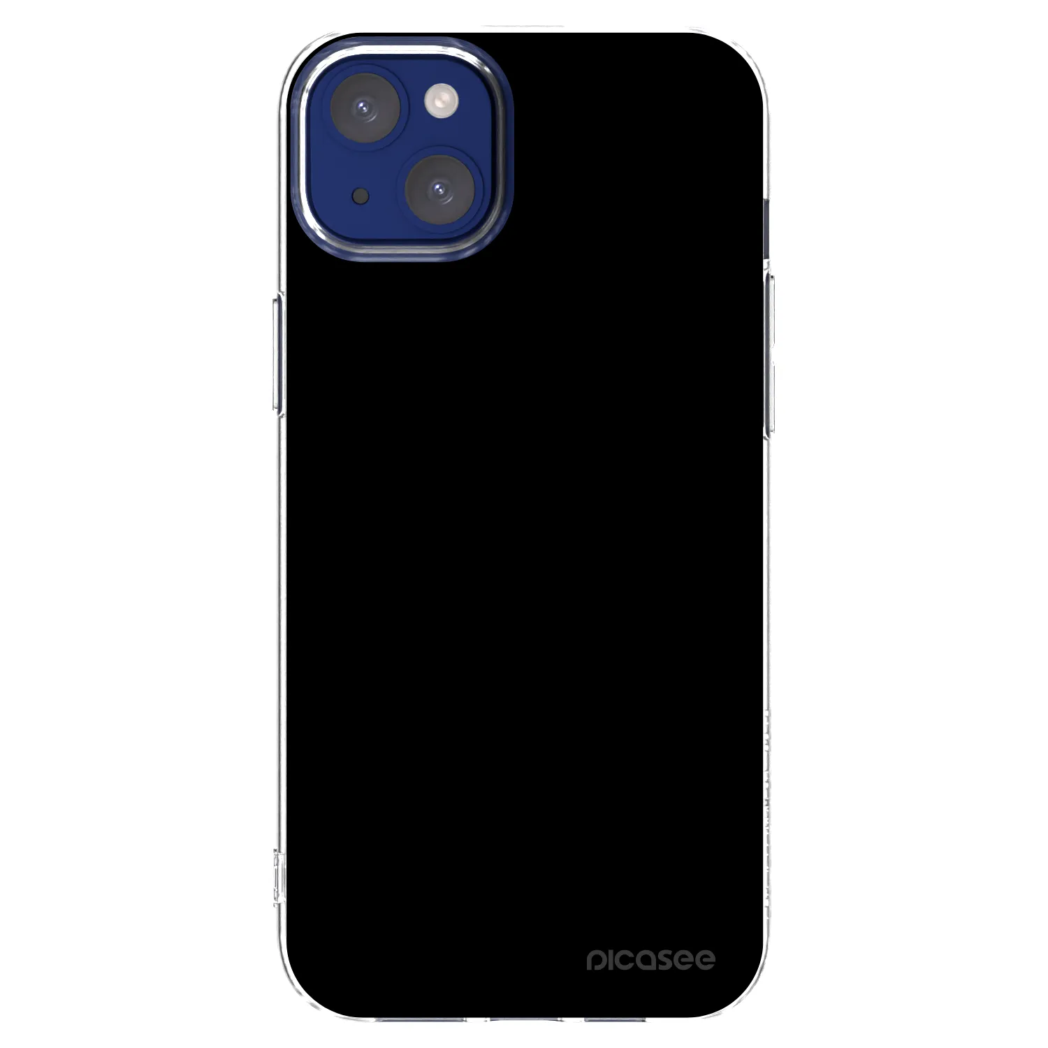 Picasee silikonowe przeźroczyste etui na Apple iPhone 14 Plus - Black Bliss