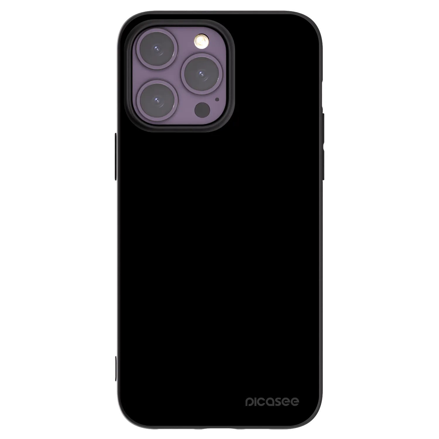 Picasee silikonowe czarne etui na Apple iPhone 14 Pro Max - Black Bliss