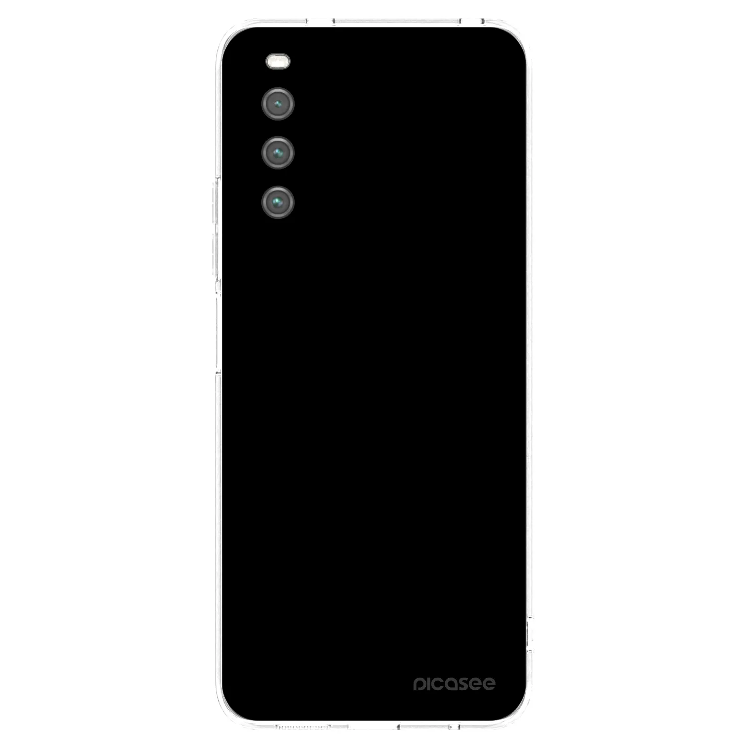 Picasee silikonowe przeźroczyste etui na Sony Xperia 10 IV 5G - Black Bliss