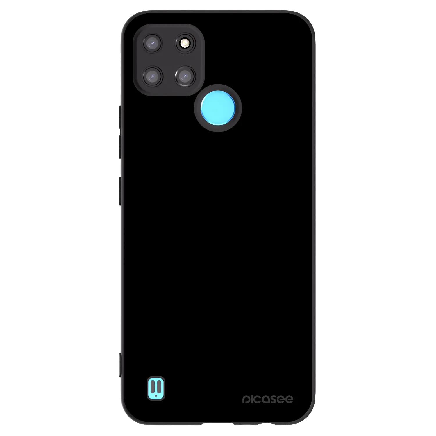 Picasee silikonowe czarne etui na Realme C21Y - Black Bliss