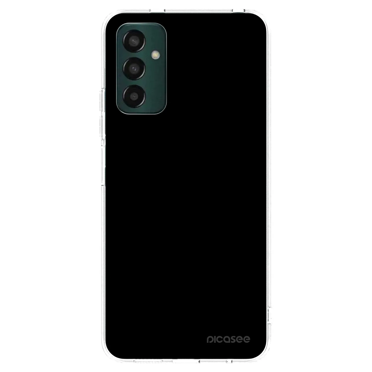 Picasee silikonowe przeźroczyste etui na Samsung Galaxy M13 M135F - Black Bliss