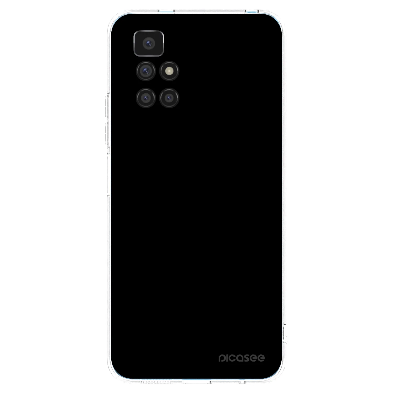 Picasee silikonowe przeźroczyste etui na Xiaomi Redmi 10 (2022) - Black Bliss