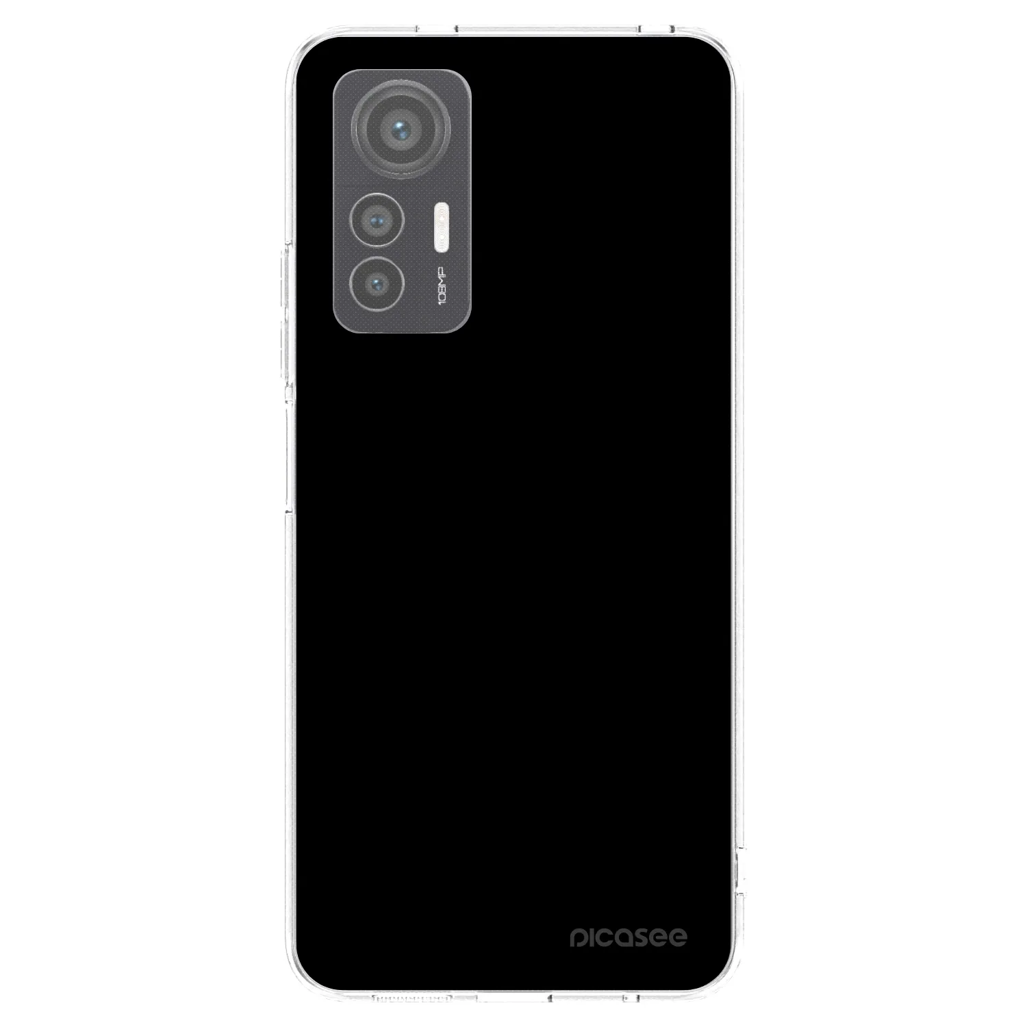 Picasee silikonowe przeźroczyste etui na Xiaomi 12 Lite - Black Bliss