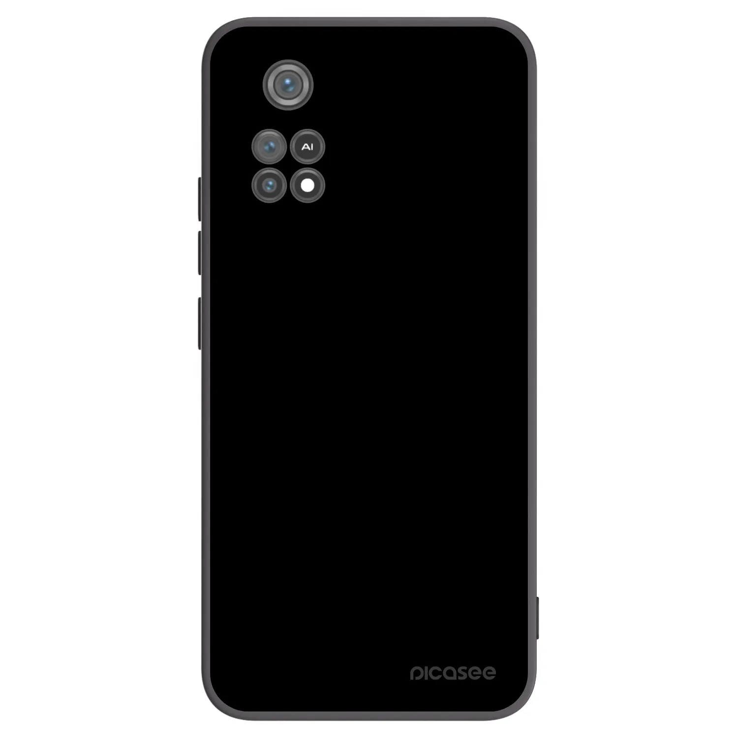 Picasee silikonowe czarne etui na Xiaomi Poco M4 Pro - Black Bliss