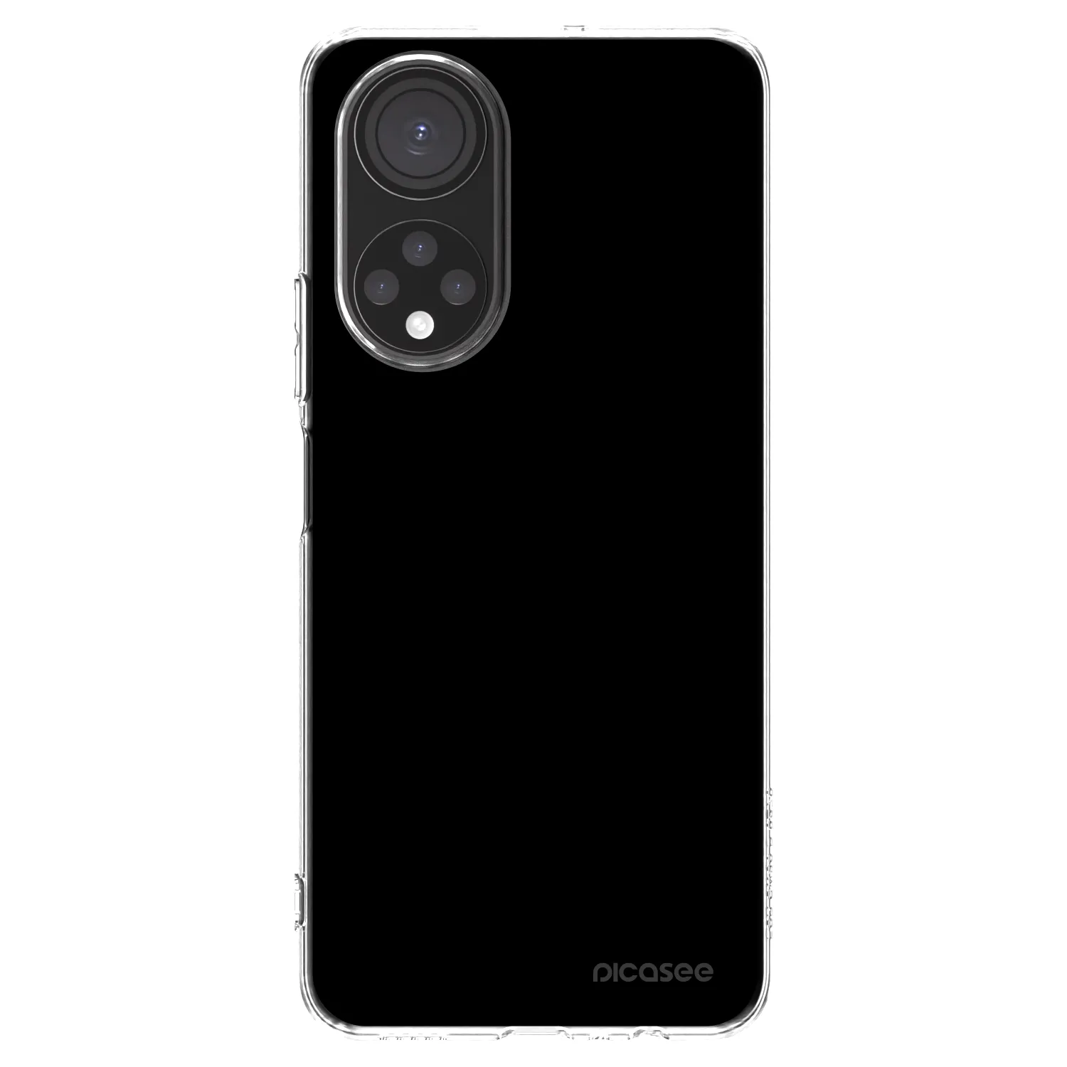 Picasee silikonowe przeźroczyste etui na Honor X7 - Black Bliss