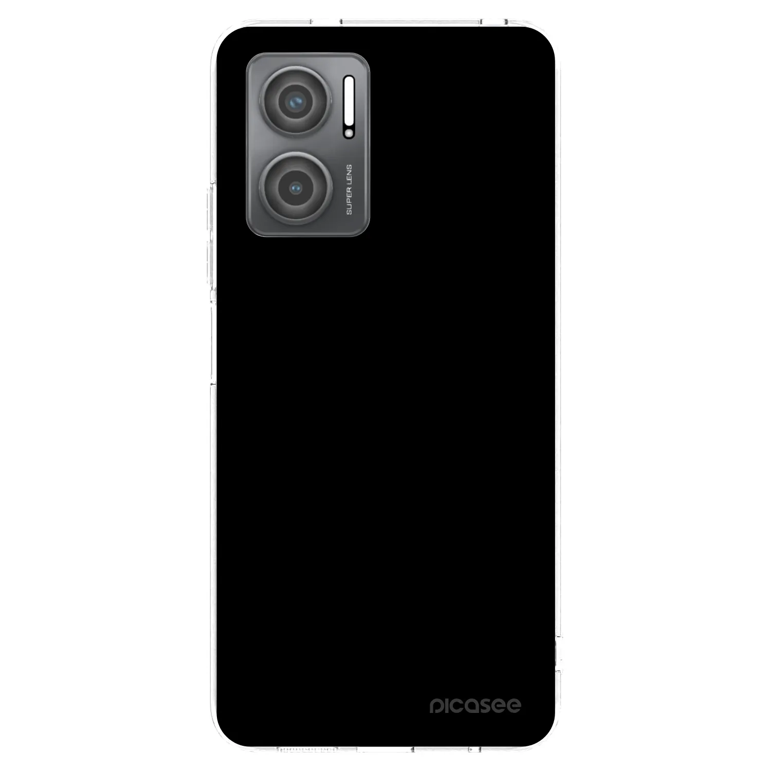 Picasee silikonowe przeźroczyste etui na Xiaomi Redmi 10 5G - Black Bliss