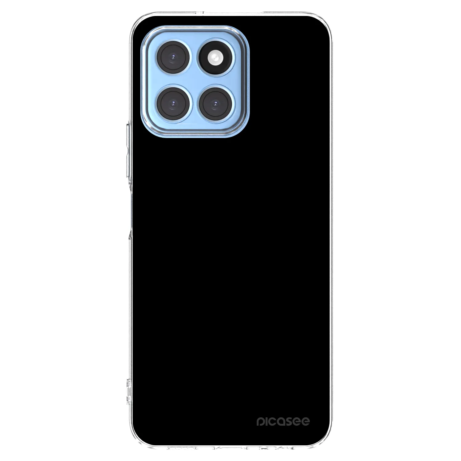 Picasee silikonowe przeźroczyste etui na Honor X6 - Black Bliss
