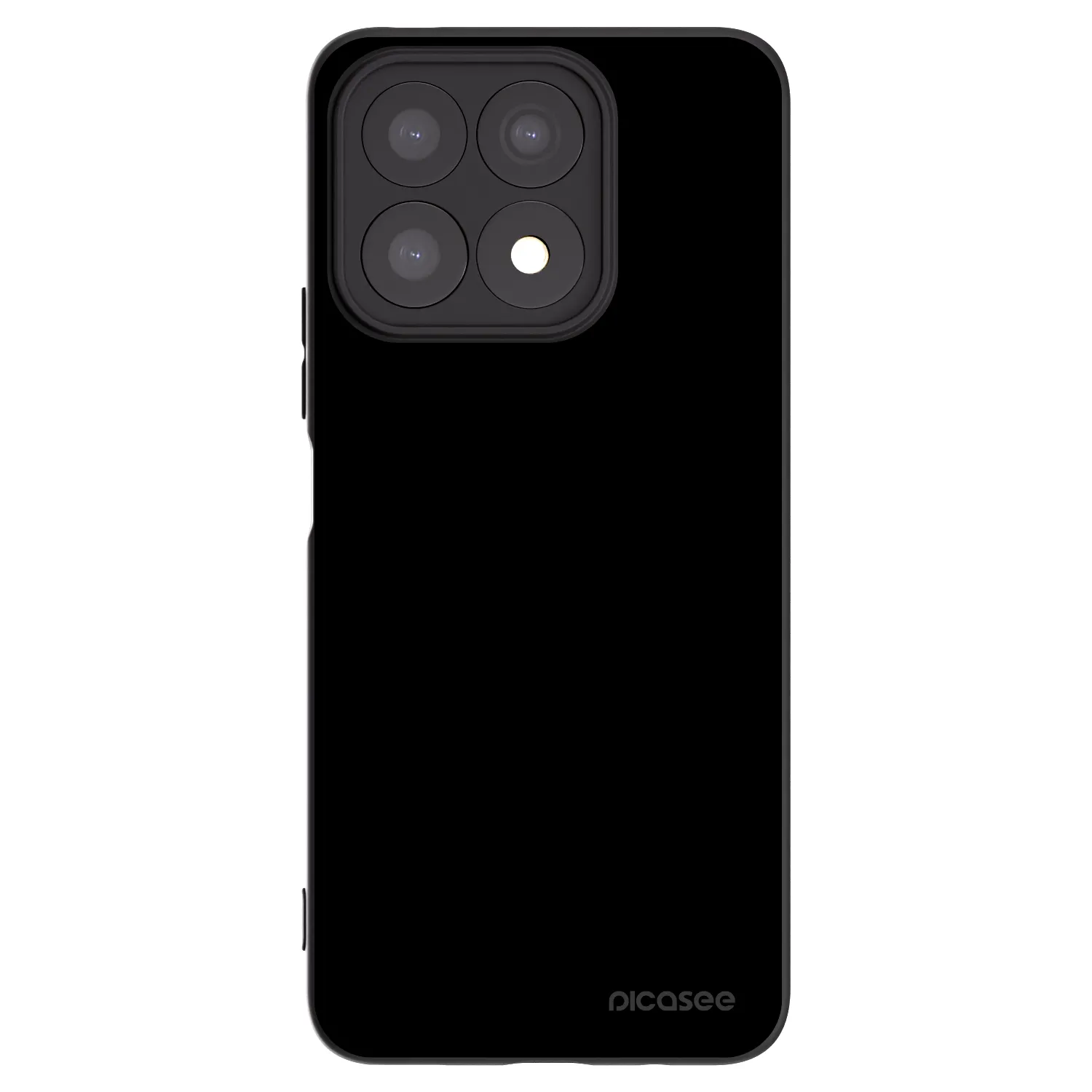 Picasee silikonowe czarne etui na Honor X8a - Black Bliss