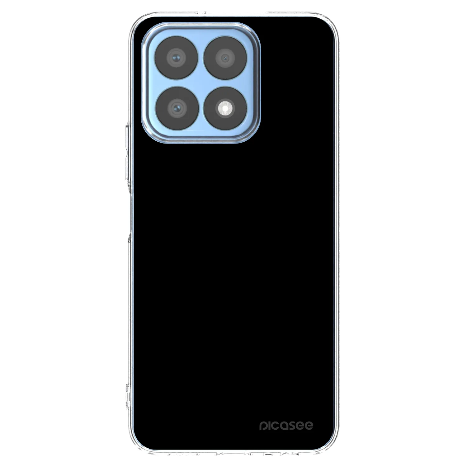 Picasee silikonowe przeźroczyste etui na Honor X8a - Black Bliss