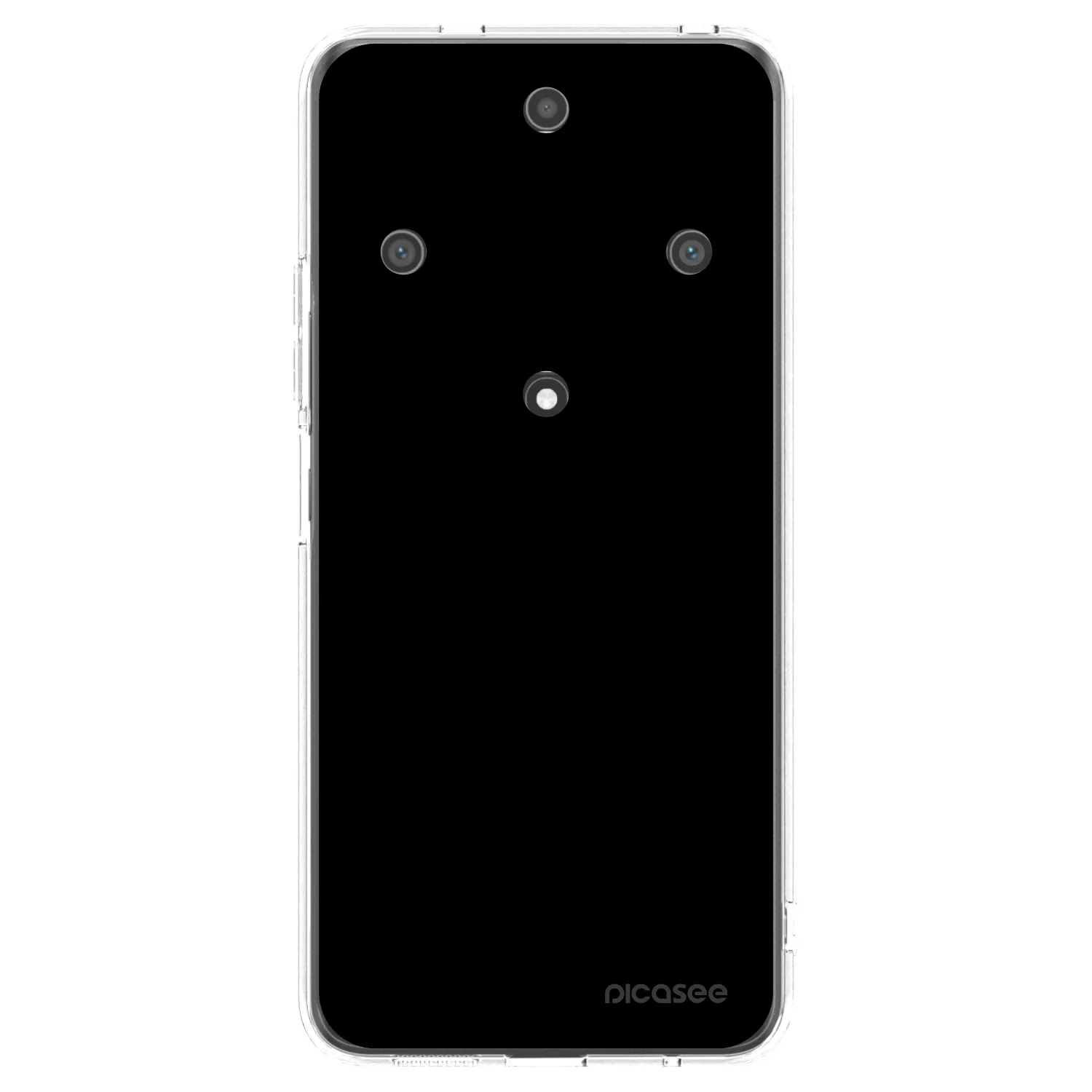 Picasee silikonowe przeźroczyste etui na Honor Magic5 Lite 5G - Black Bliss
