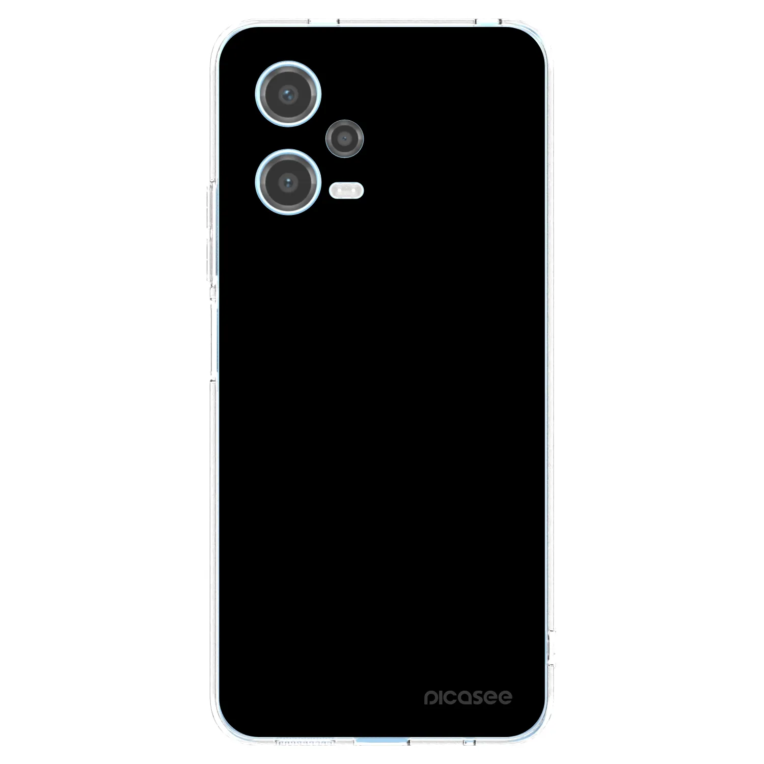 Picasee silikonowe przeźroczyste etui na Xiaomi Redmi Note 12 5G - Black Bliss