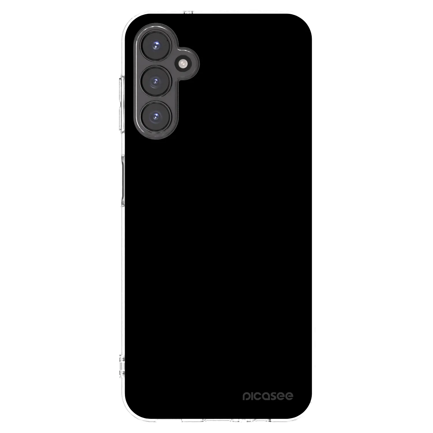 Picasee silikonowe przeźroczyste etui na Samsung Galaxy A14 4G A145R - Black Bliss