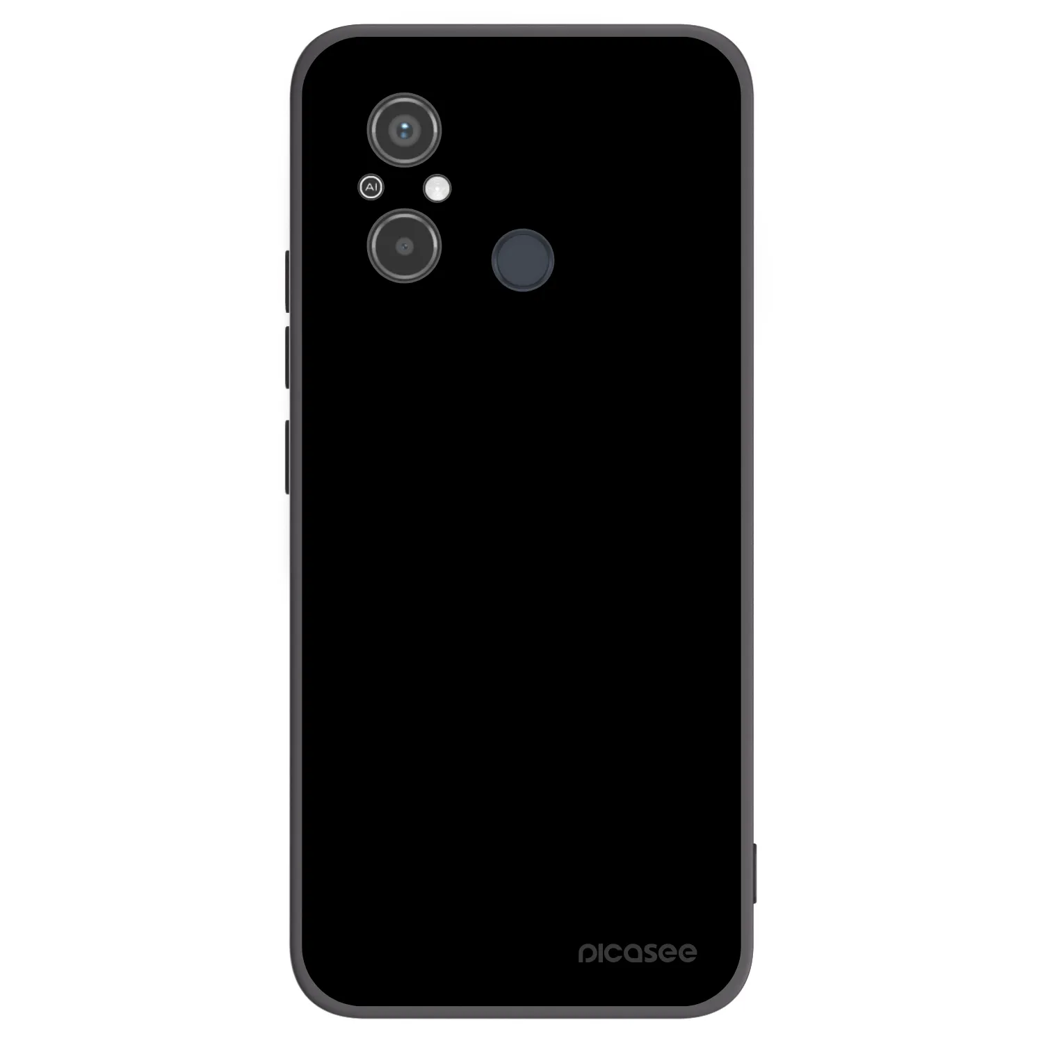 Picasee silikonowe czarne etui na Xiaomi Redmi 12C - Black Bliss