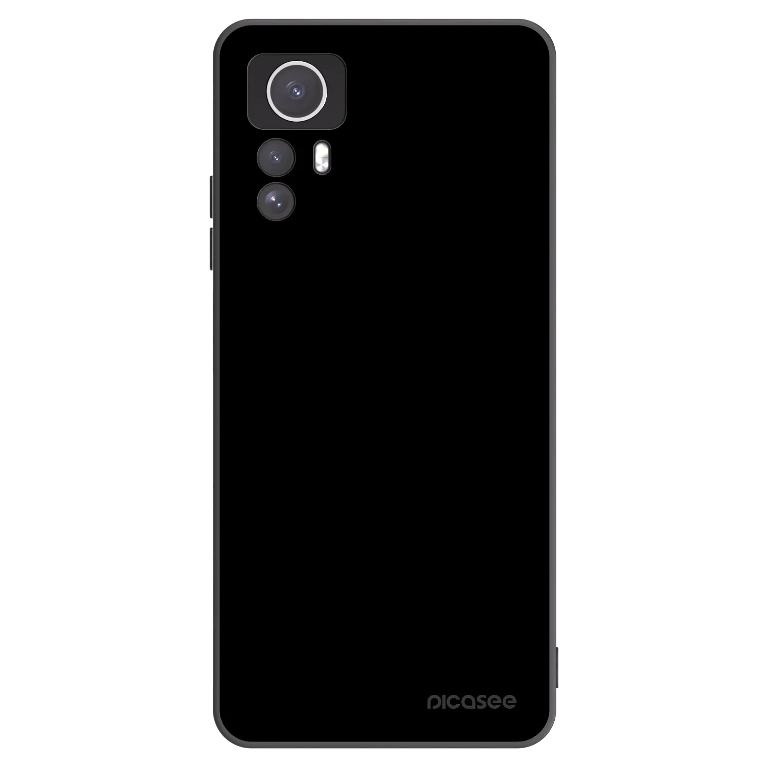 Picasee silikonowe czarne etui na Xiaomi Redmi Note 12S - Black Bliss