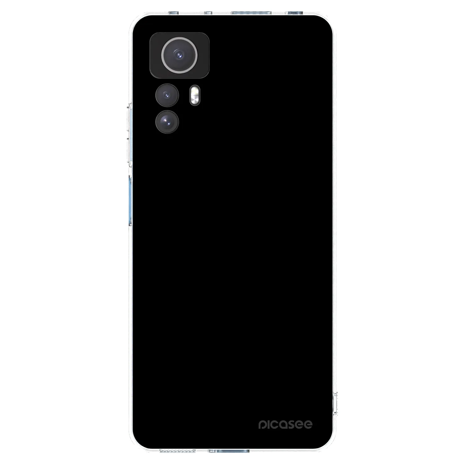 Picasee silikonowe przeźroczyste etui na Xiaomi Redmi Note 12S - Black Bliss