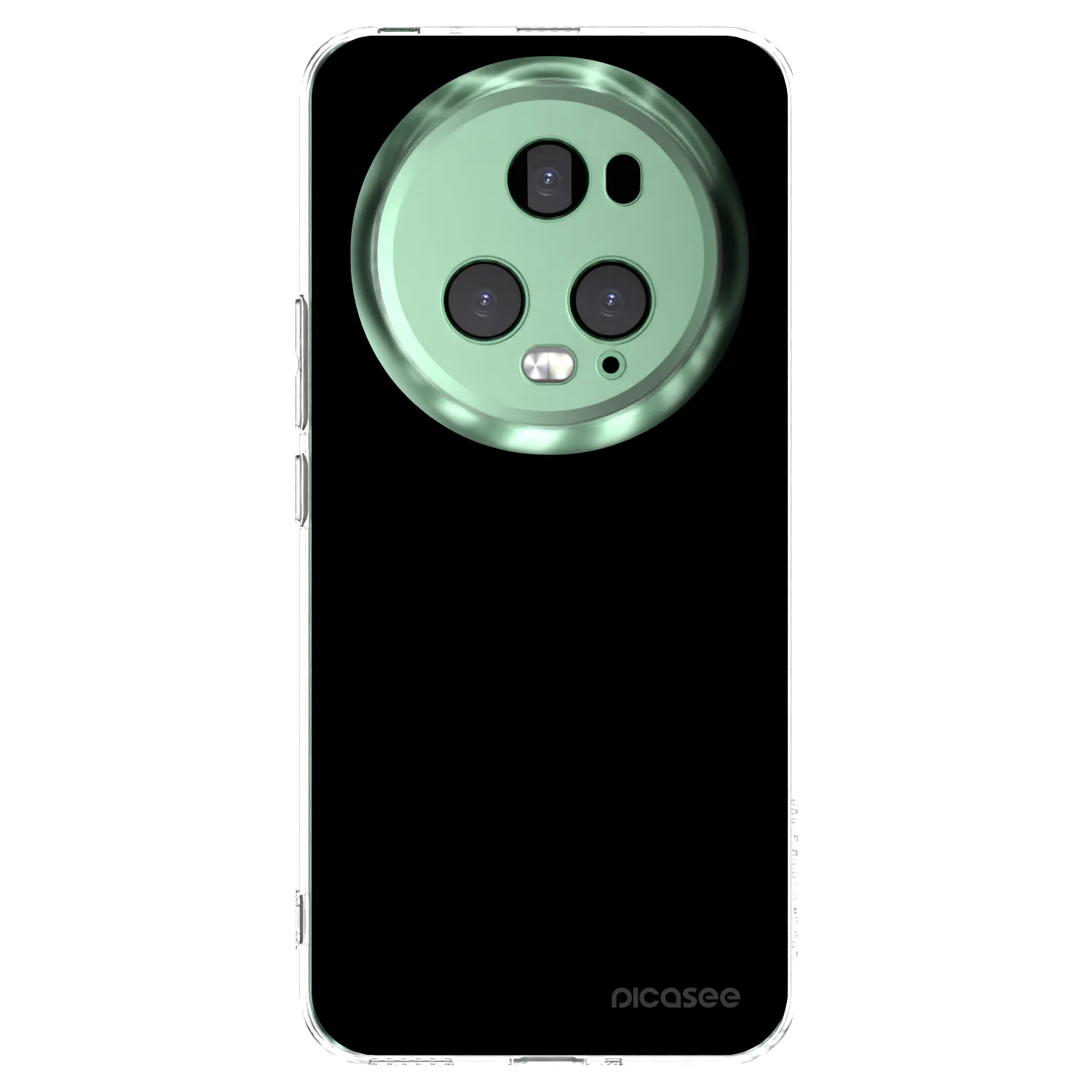 Picasee silikonowe przeźroczyste etui na Honor Magic5 Pro - Black Bliss