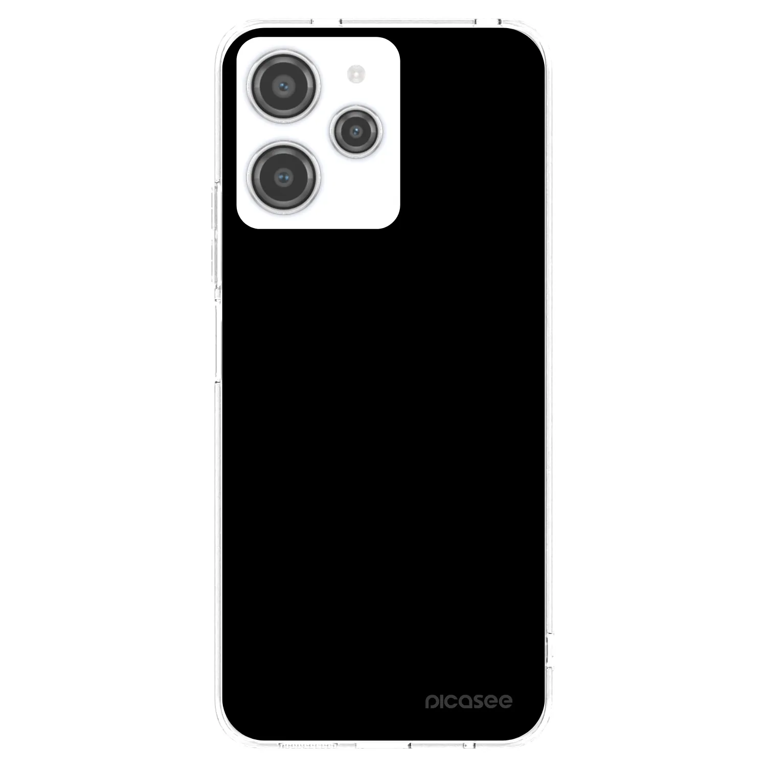 Picasee silikonowe przeźroczyste etui na Xiaomi Redmi 12 4G - Black Bliss