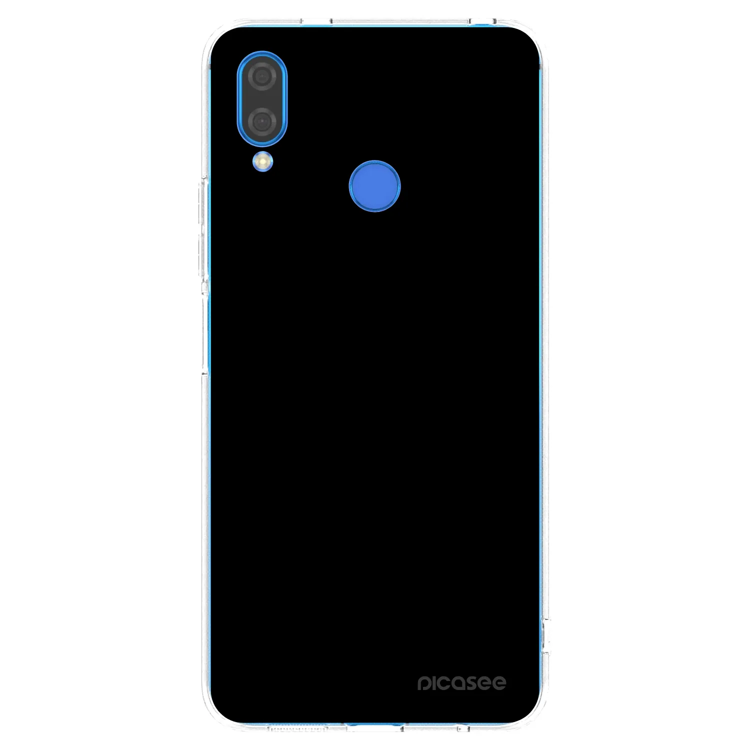 Picasee silikonowe przeźroczyste etui na Huawei Nova 3i - Black Bliss
