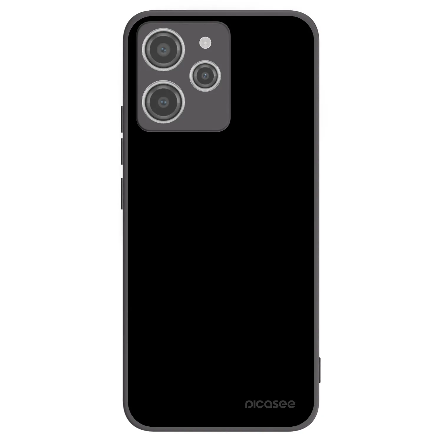 Picasee silikonowe czarne etui na Xiaomi Redmi 12 4G - Black Bliss
