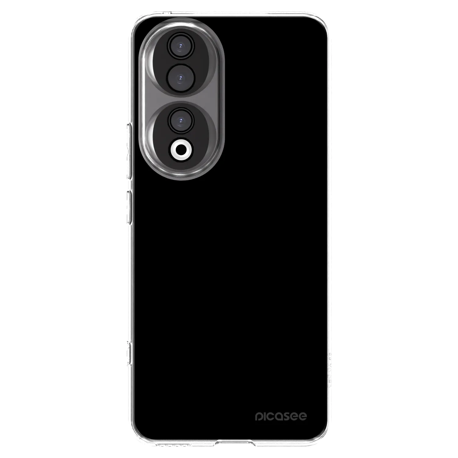 Picasee silikonowe przeźroczyste etui na Honor 90 5G - Black Bliss