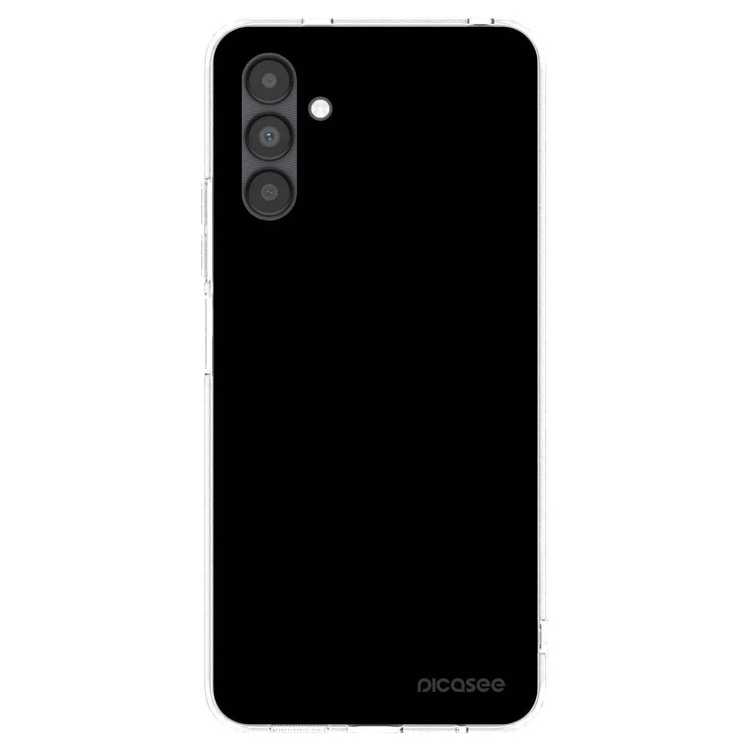 Picasee silikonowe przeźroczyste etui na Samsung Galaxy A04s A047F - Black Bliss