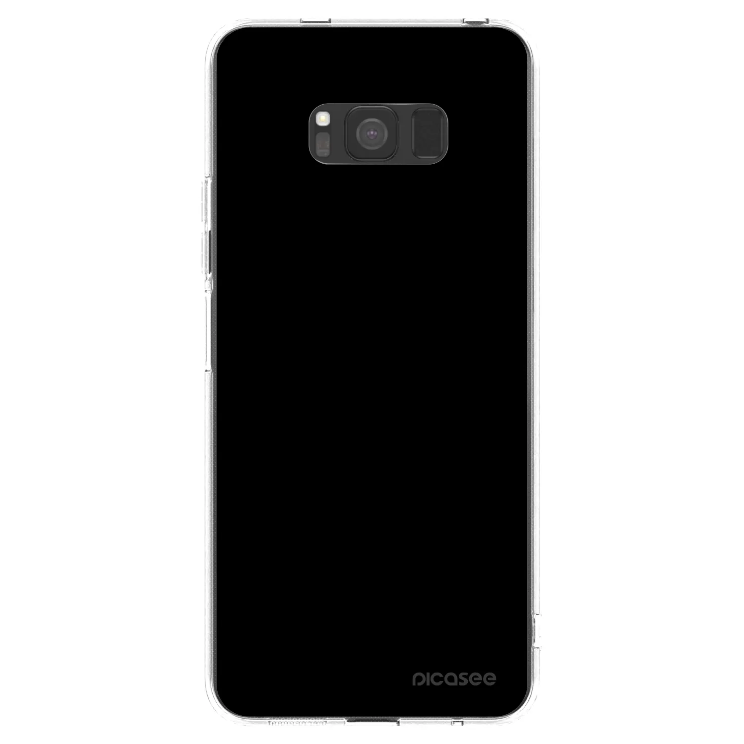 Picasee silikonowe przeźroczyste etui na Samsung Galaxy S8 G950F - Black Bliss