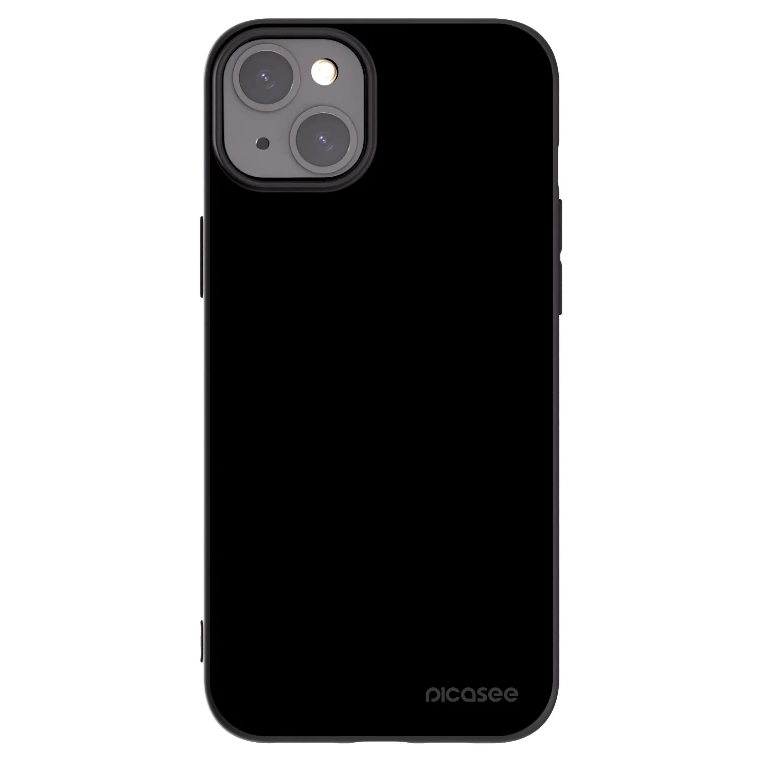 Picasee silikonowe czarne etui na Apple iPhone 15 Plus - Black Bliss