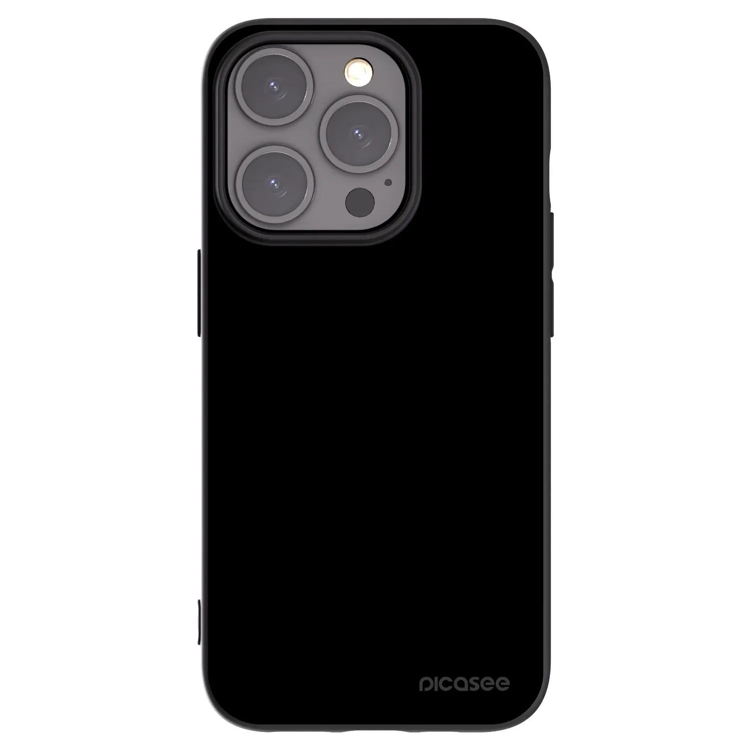 Picasee silikonowe czarne etui na Apple iPhone 15 Pro - Black Bliss