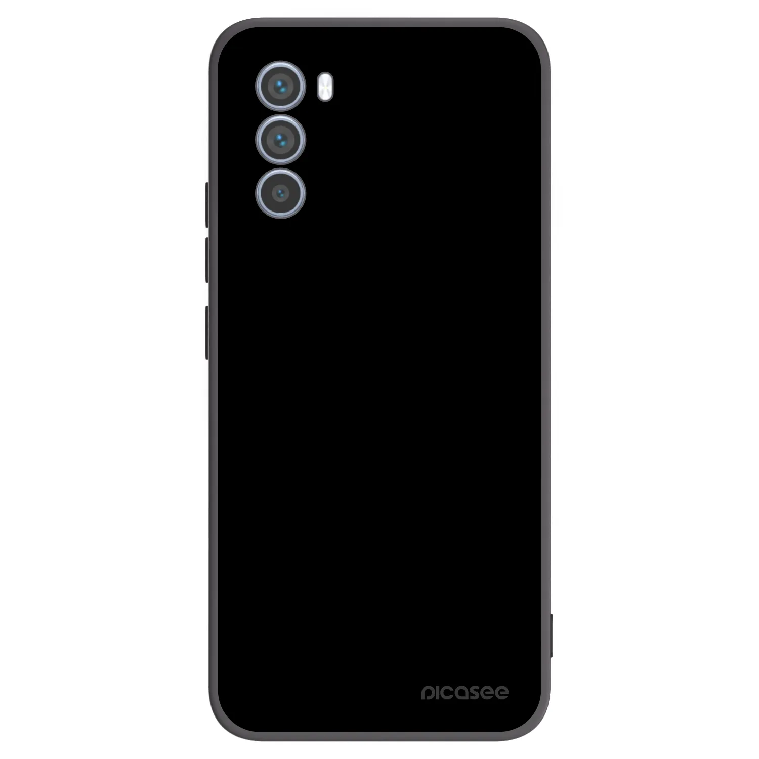 Picasee silikonowe czarne etui na Motorola Moto G62 - Black Bliss
