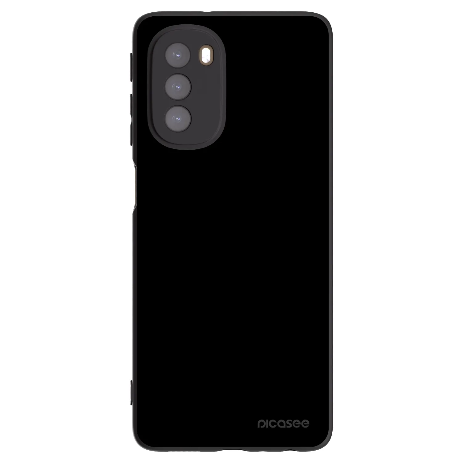 Picasee silikonowe czarne etui na Motorola Moto G51 - Black Bliss