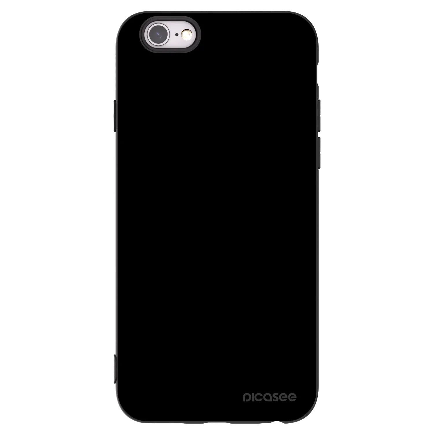 Picasee silikonowe czarne etui na Apple iPhone 6/6S - Black Bliss