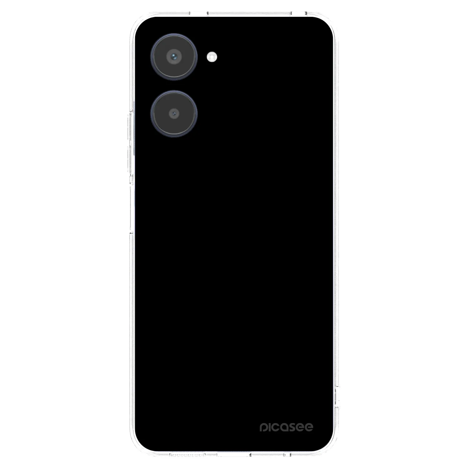 Picasee silikonowe przeźroczyste etui na Realme 10 4G - Black Bliss