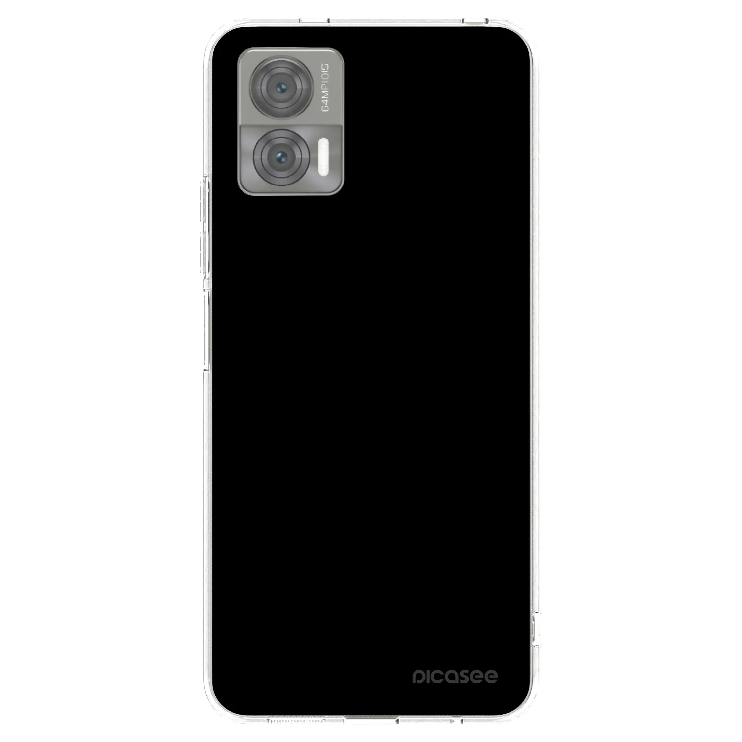 Picasee silikonowe przeźroczyste etui na Motorola Edge 30 Neo - Black Bliss