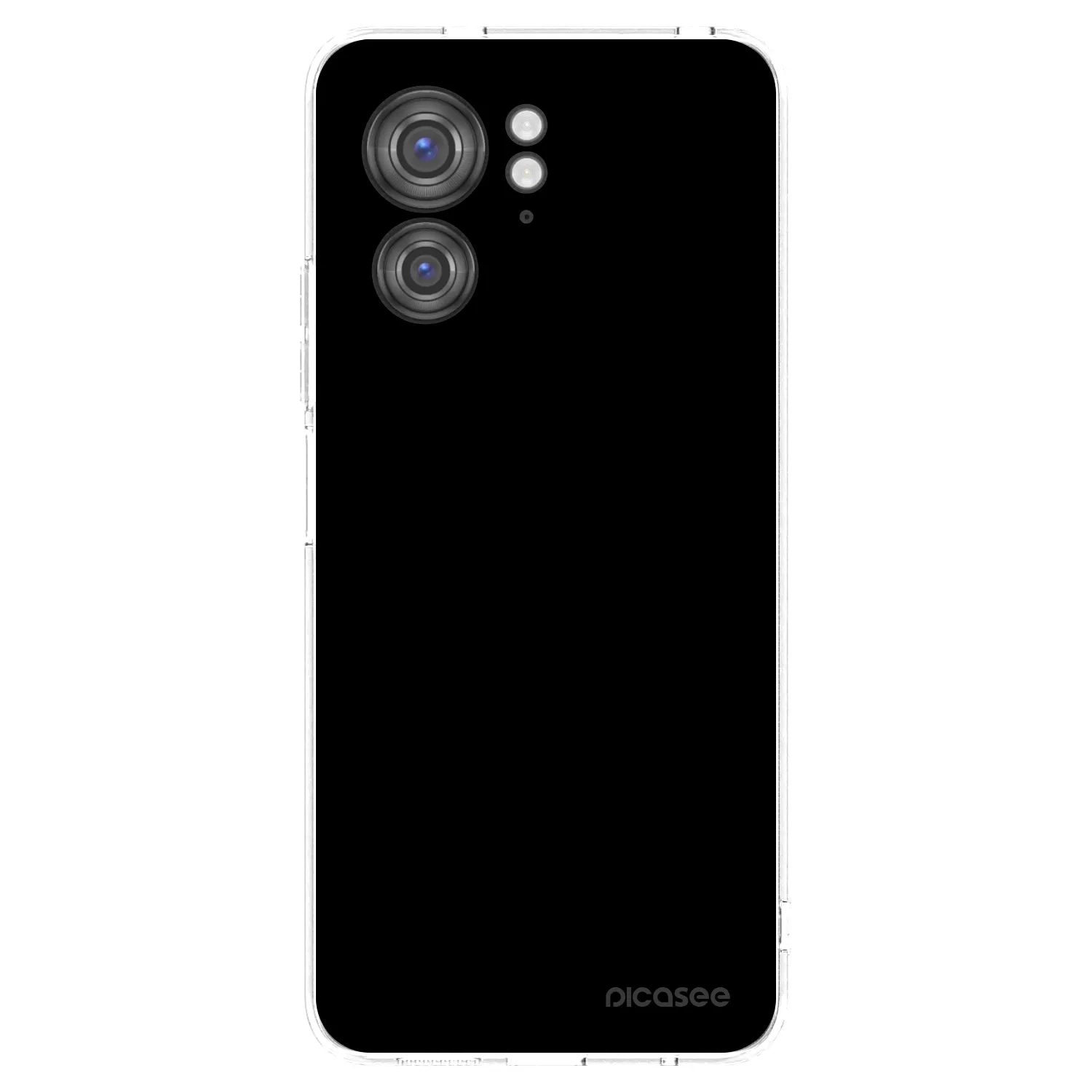 Picasee silikonowe przeźroczyste etui na Motorola Edge 40 - Black Bliss