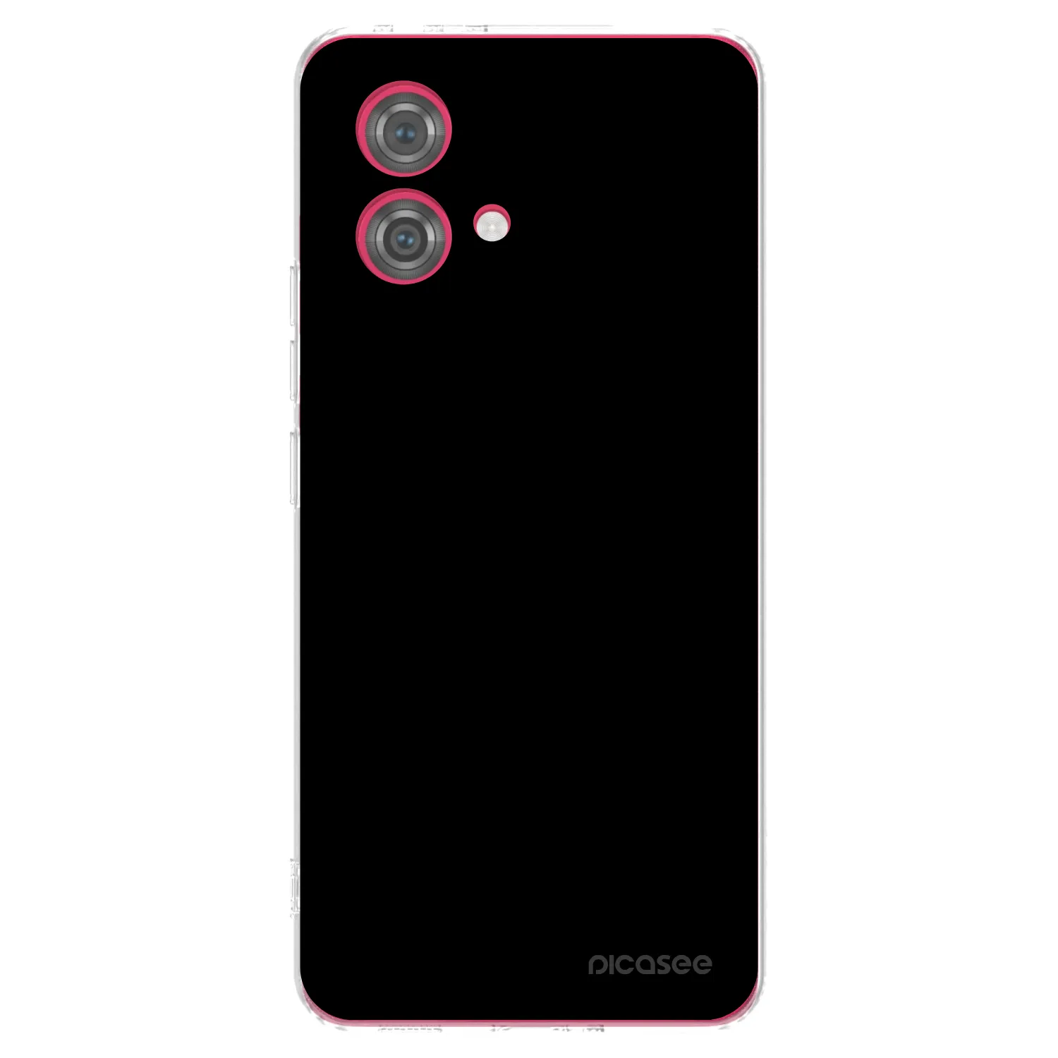 Picasee silikonowe przeźroczyste etui na Motorola Moto G84 5G - Black Bliss