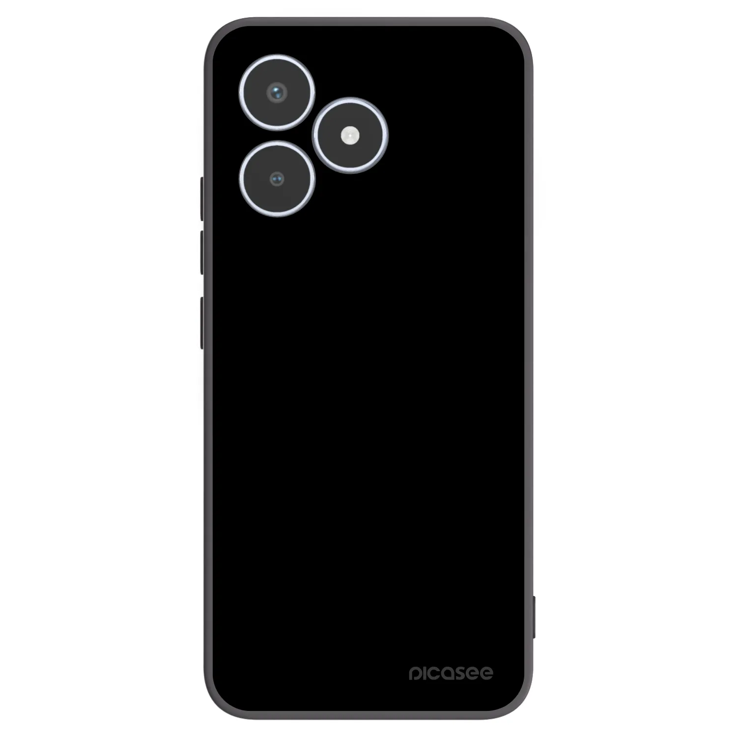 Picasee silikonowe czarne etui na Realme C53 - Black Bliss