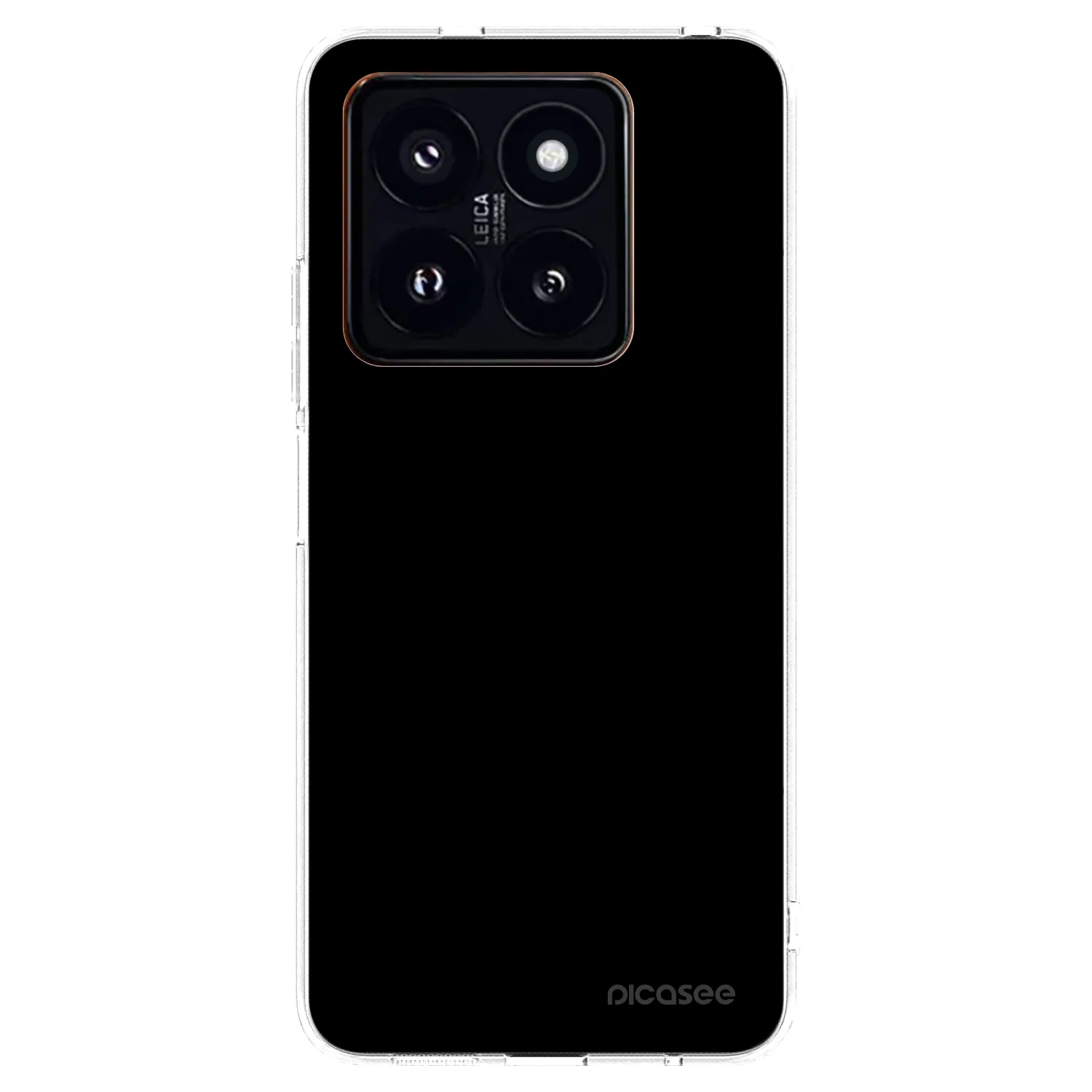 Picasee silikonowe przeźroczyste etui na Xiaomi 14 Pro - Black Bliss