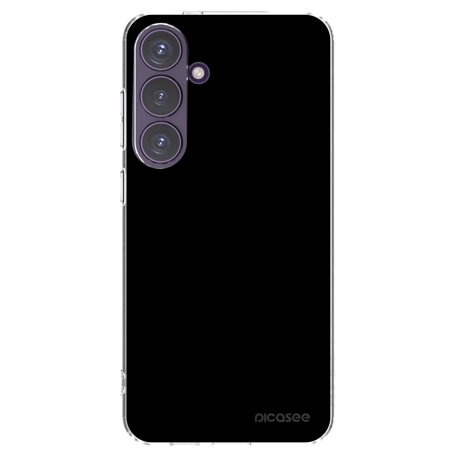 Picasee silikonowe przeźroczyste etui na Samsung Galaxy S24+ S926B 5G - Black Bliss