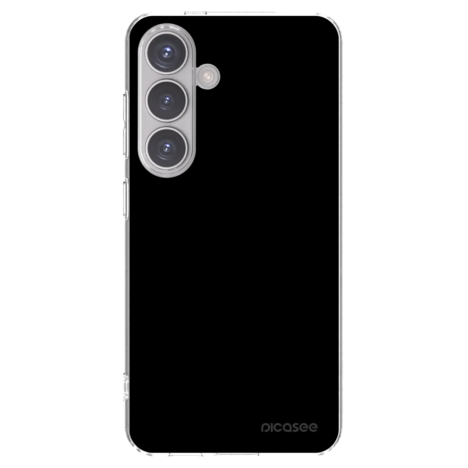 Picasee silikonowe przeźroczyste etui na Samsung Galaxy S24 S921B 5G - Black Bliss