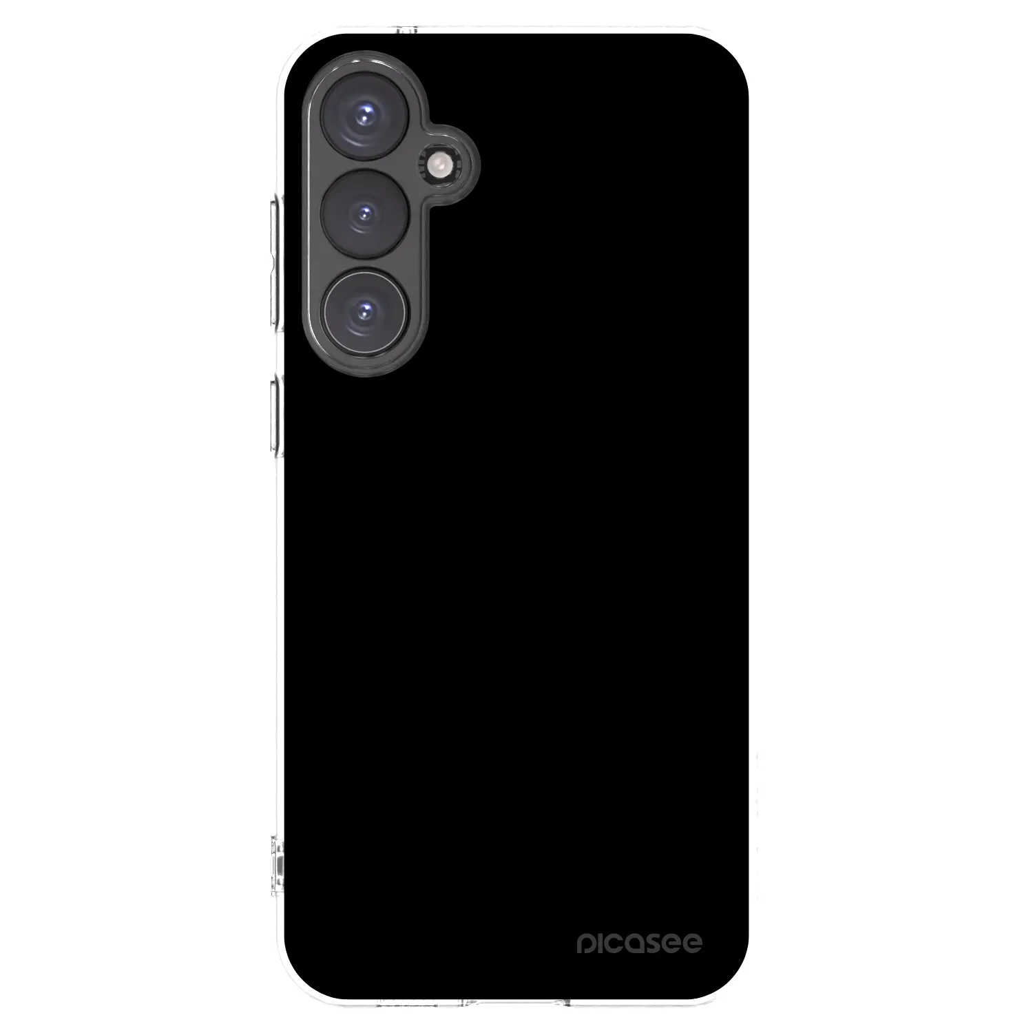 Picasee silikonowe przeźroczyste etui na Samsung Galaxy S23 FE S711B - Black Bliss