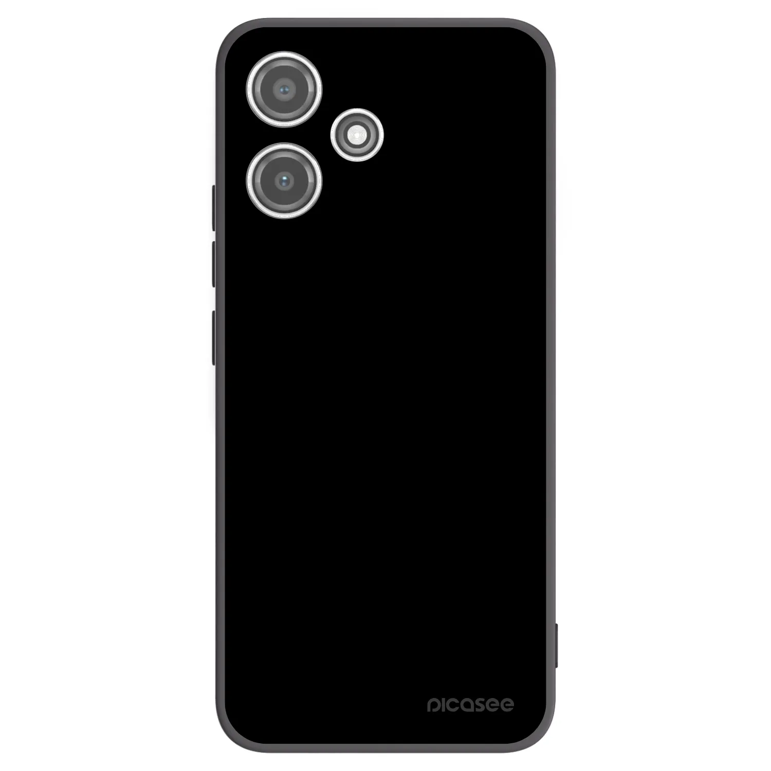 Picasee silikonowe czarne etui na Xiaomi Redmi 12 5G - Black Bliss
