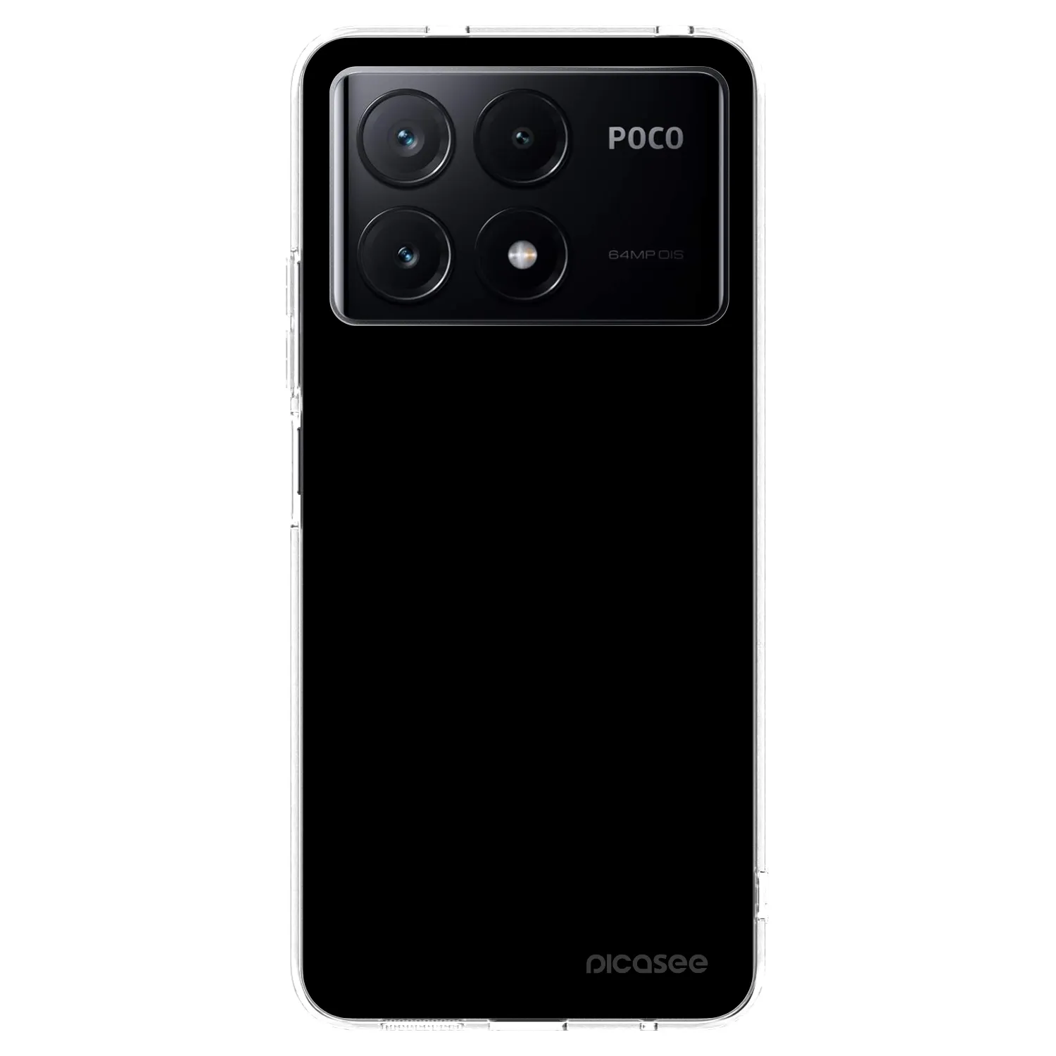 Picasee silikonowe przeźroczyste etui na Xiaomi Poco X6 Pro - Black Bliss