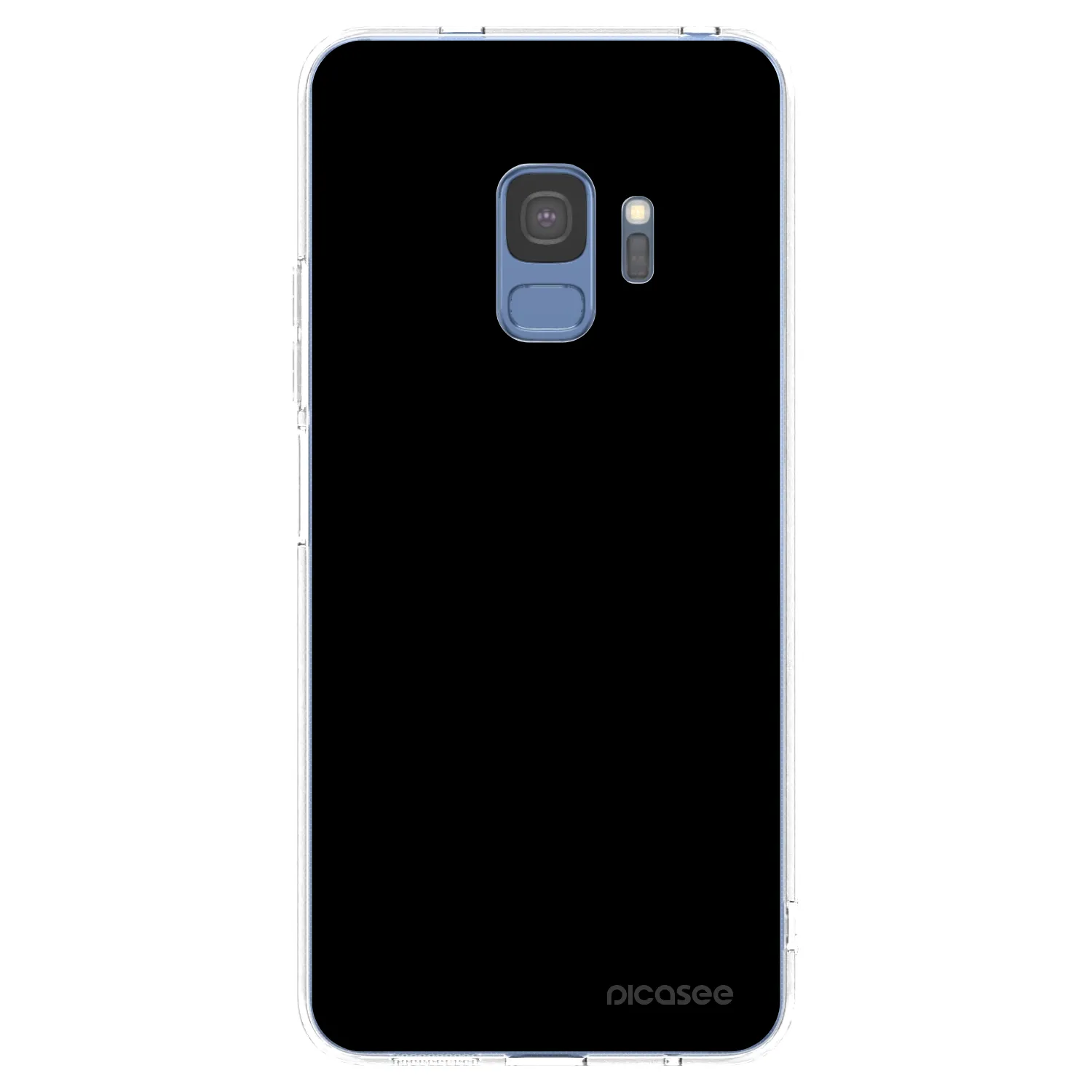 Picasee silikonowe przeźroczyste etui na Samsung Galaxy S9 G960F - Black Bliss