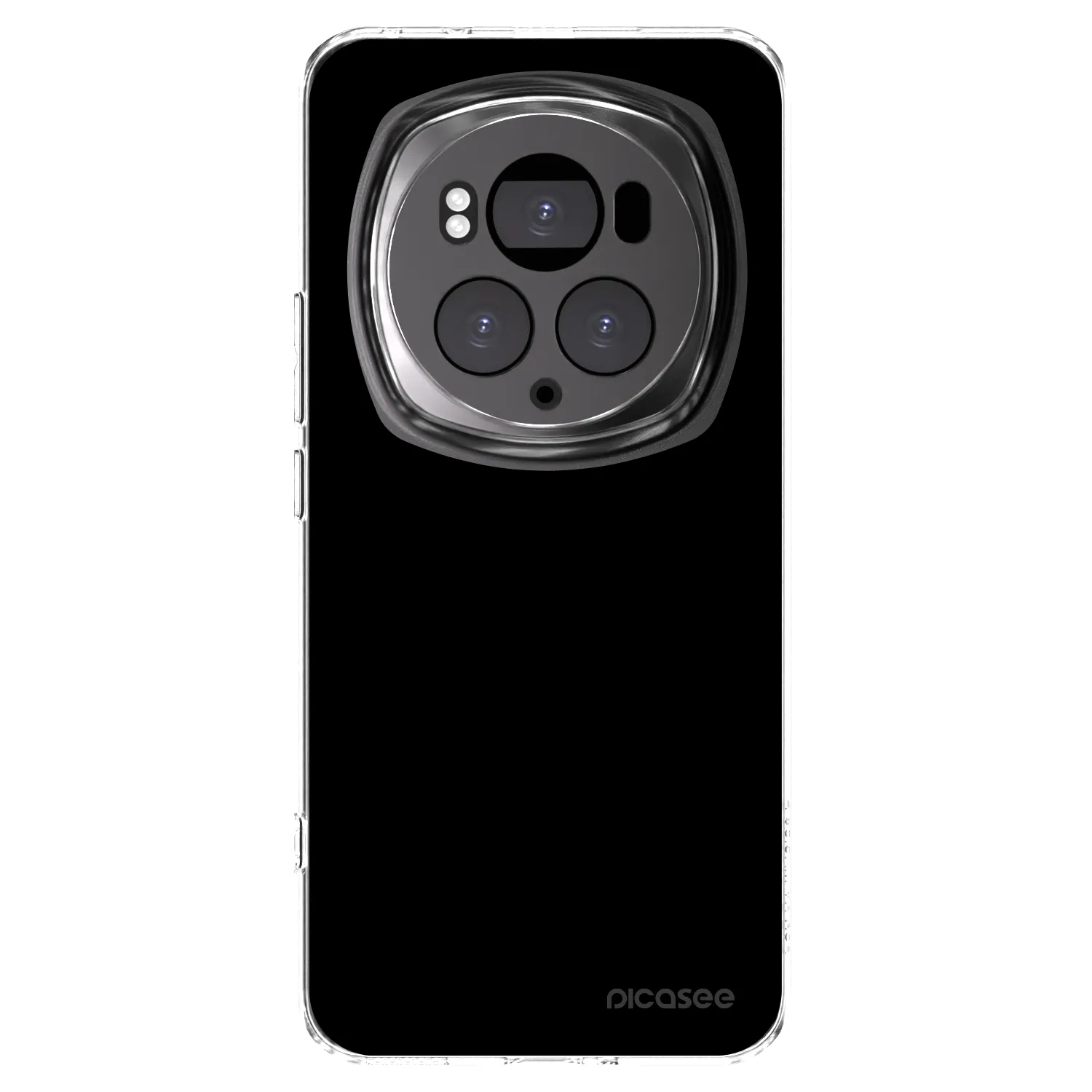 Picasee silikonowe przeźroczyste etui na Honor Magic6 Pro - Black Bliss