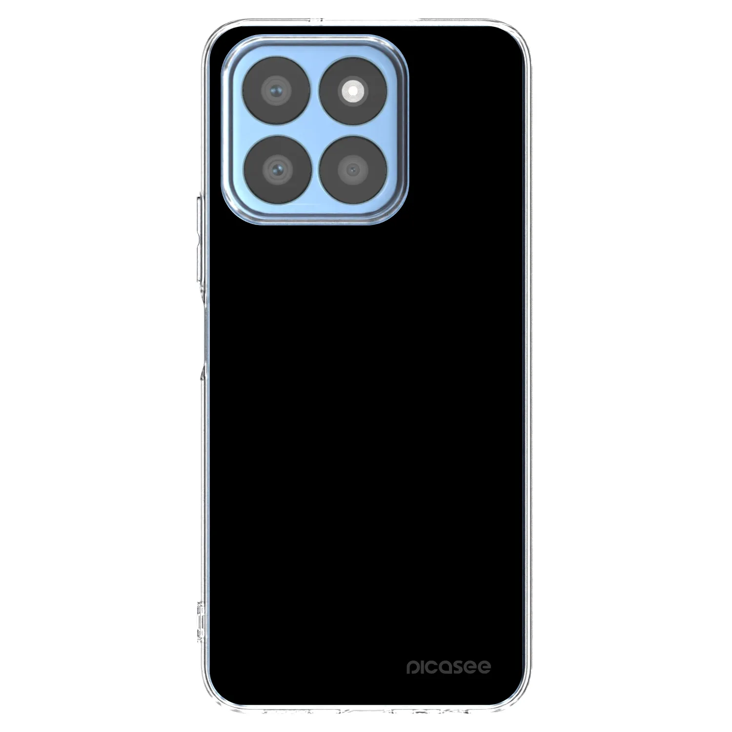 Picasee silikonowe przeźroczyste etui na Honor X8b - Black Bliss