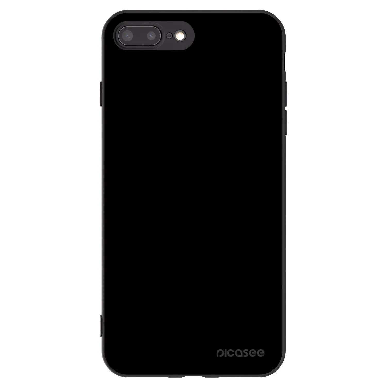 Picasee silikonowe czarne etui na Apple iPhone 8 Plus - Black Bliss