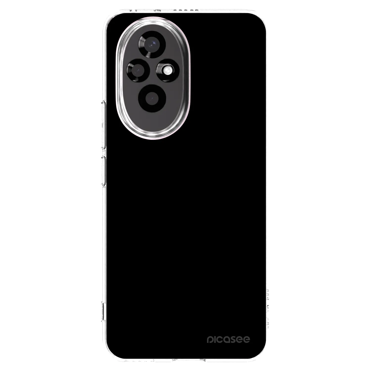 Picasee silikonowe przeźroczyste etui na Honor 200 Pro 5G - Black Bliss