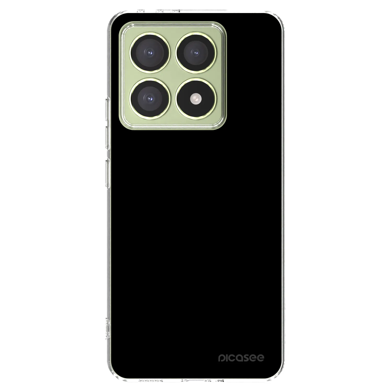 Picasee silikonowe przeźroczyste etui na Xiaomi 14T - Black Bliss